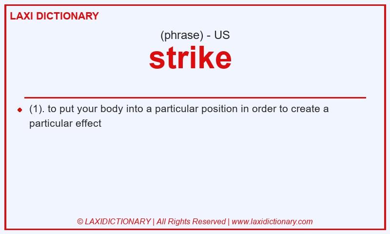 Definition strike in American English
