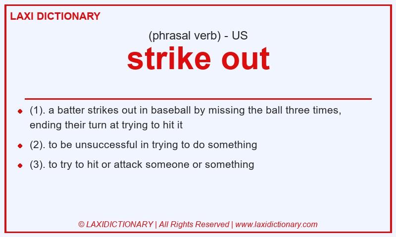 Definition strike out in American English