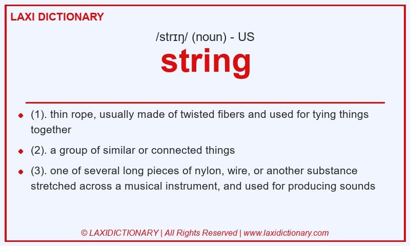 Definition string in American English