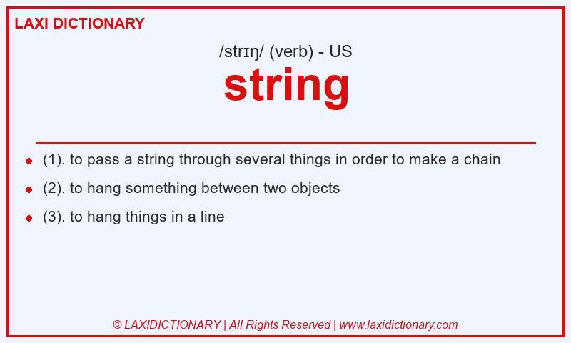 Definition string in American English