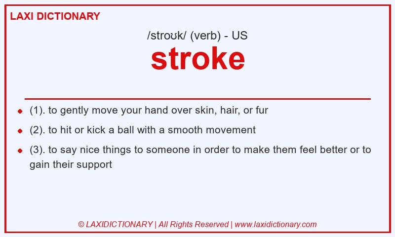 Definition stroke in American English