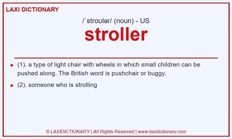 Definition stroller in American English