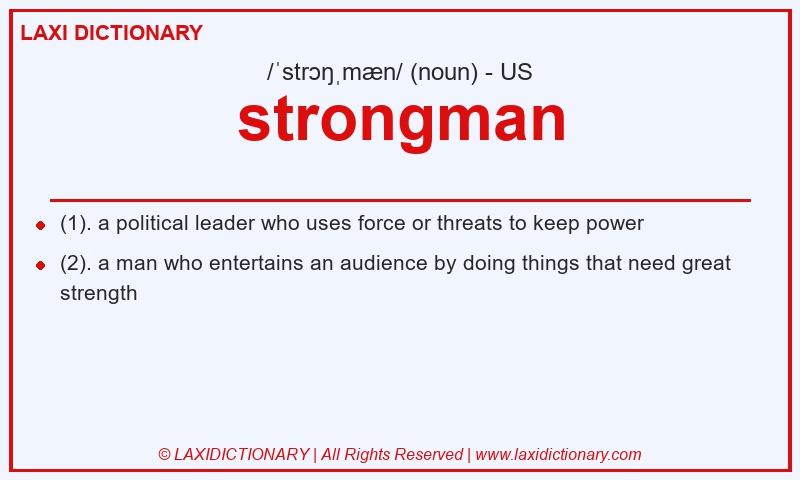 Definition strongman in American English