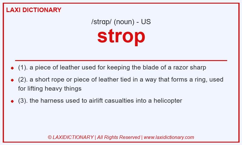 Definition strop in American English