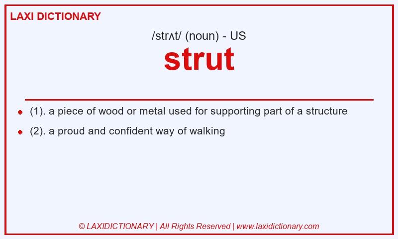 Definition strut in American English