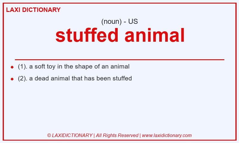 Definition stuffed animal in American English