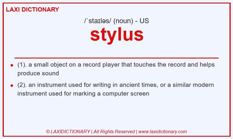 Definition stylus in American English