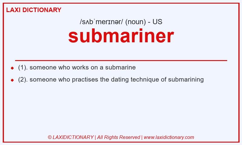 Definition submariner in American English