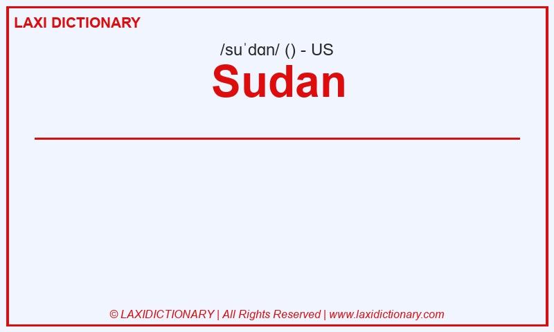 Definition Sudan in American English