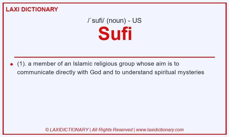 Definition Sufi in American English