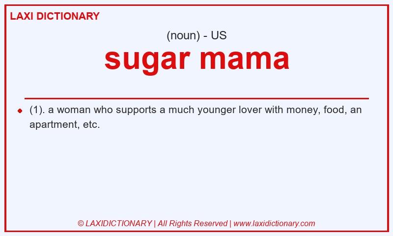 Definition sugar mama in American English