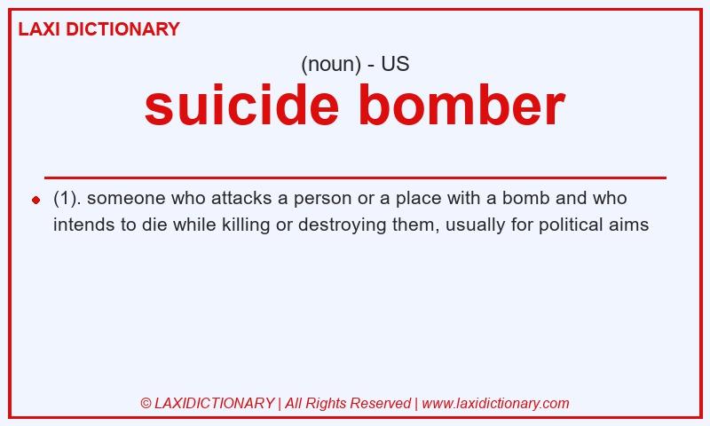 Definition suicide bomber in American English