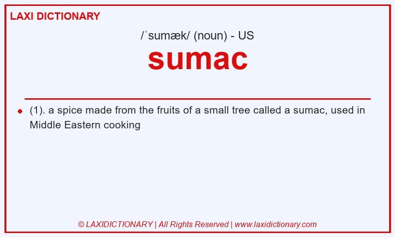 Definition sumac in American English