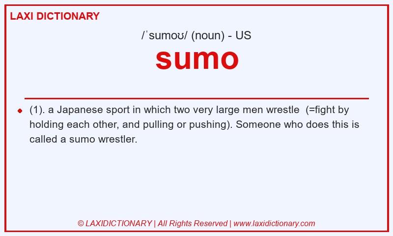Definition sumo in American English