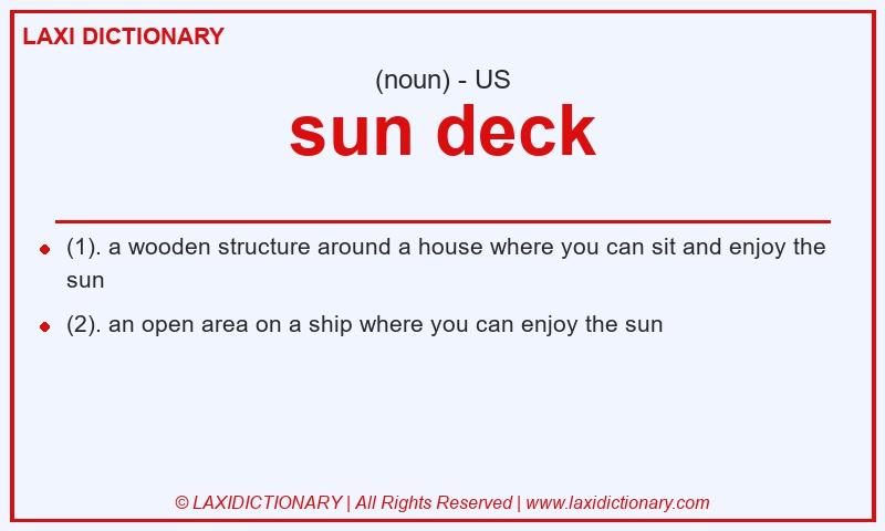 Definition sun deck in American English