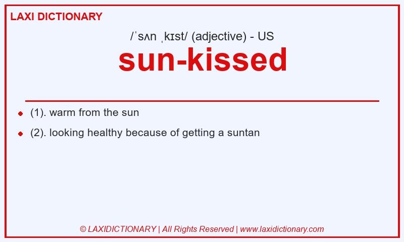 Definition sun-kissed in American English