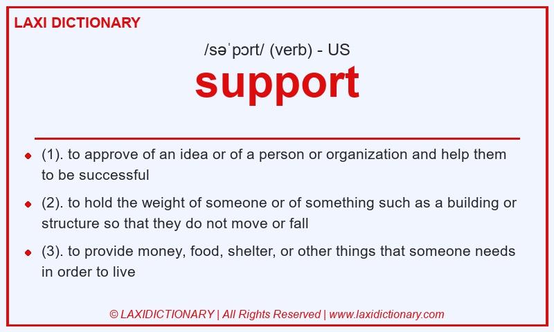 Definition support in American English