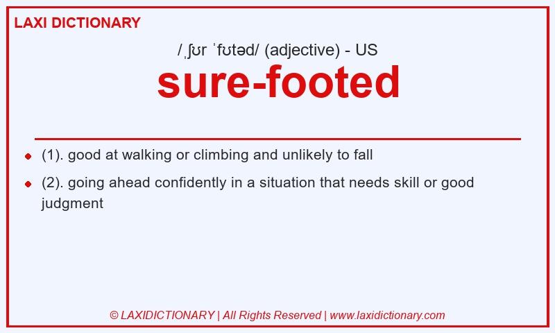 Definition sure-footed in American English