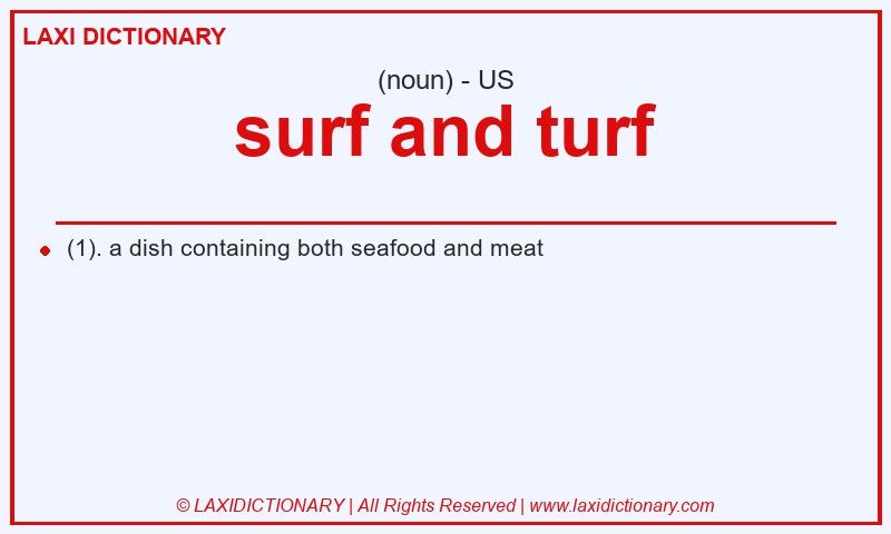 Definition surf and turf in American English