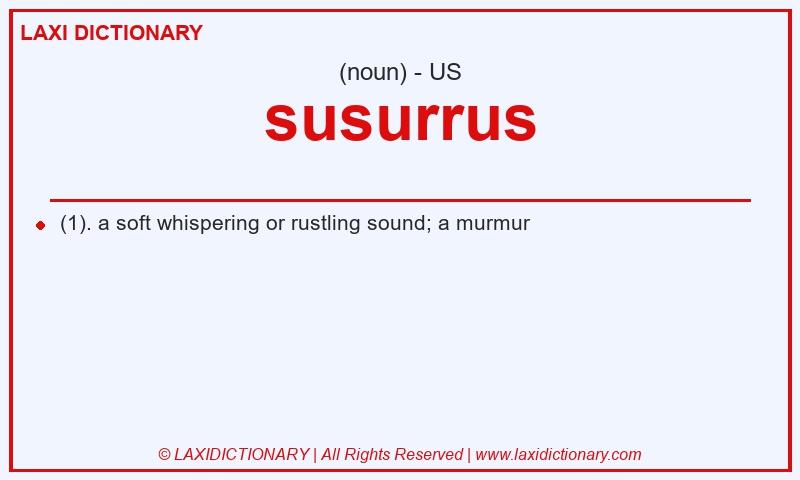 Definition susurrus in American English