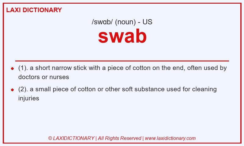 Definition swab in American English