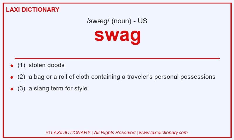 Definition swag in American English