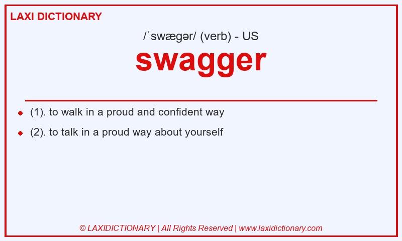 Definition swagger in American English