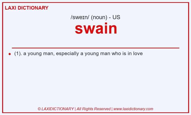 Definition swain in American English