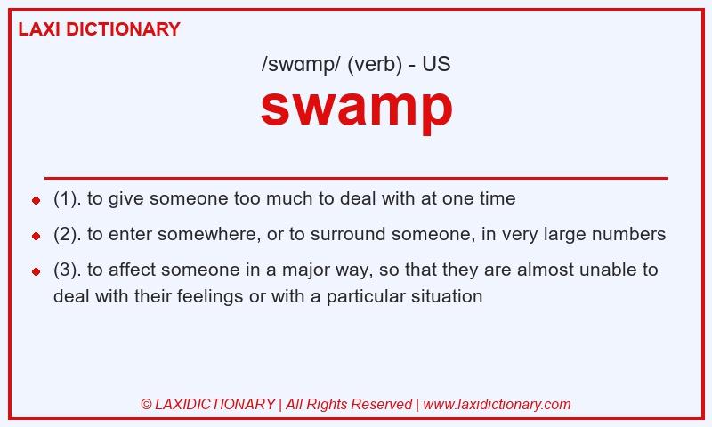 Definition swamp in American English