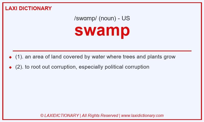 Definition swamp in American English
