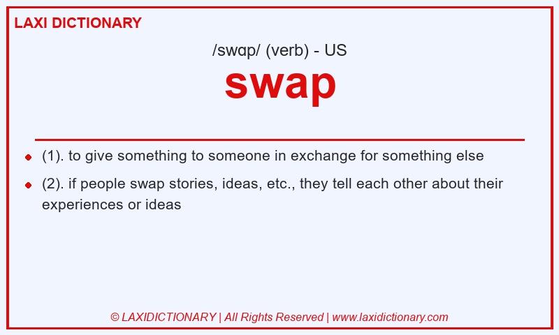 Definition swap in American English