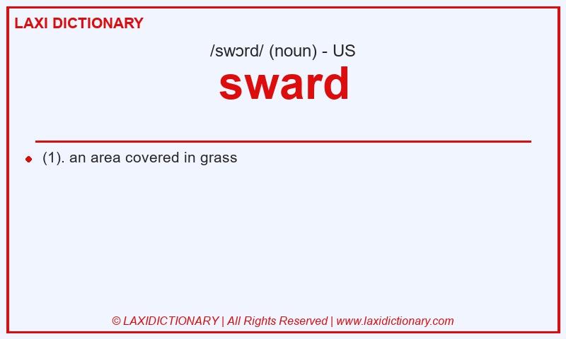 Definition sward in American English