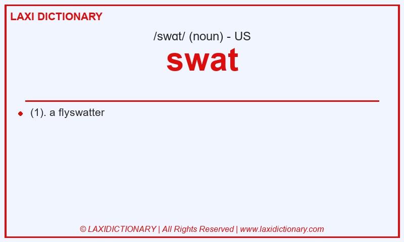 Definition swat in American English