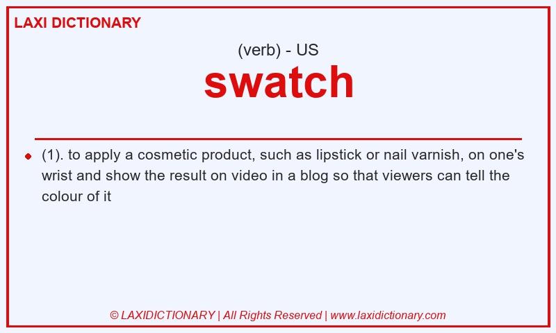 Definition swatch in American English
