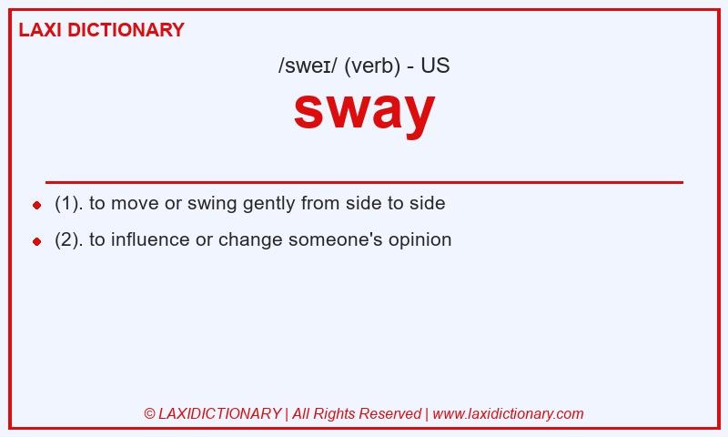 Definition sway in American English