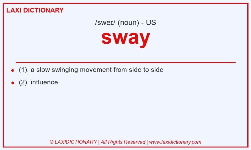 Definition sway in American English
