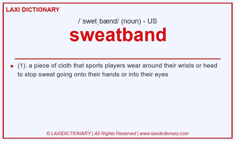 Definition sweatband in American English