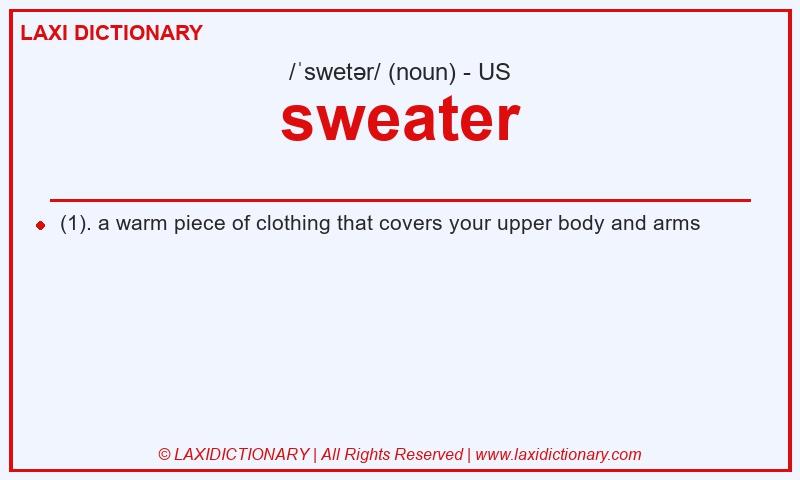 Definition sweater in American English