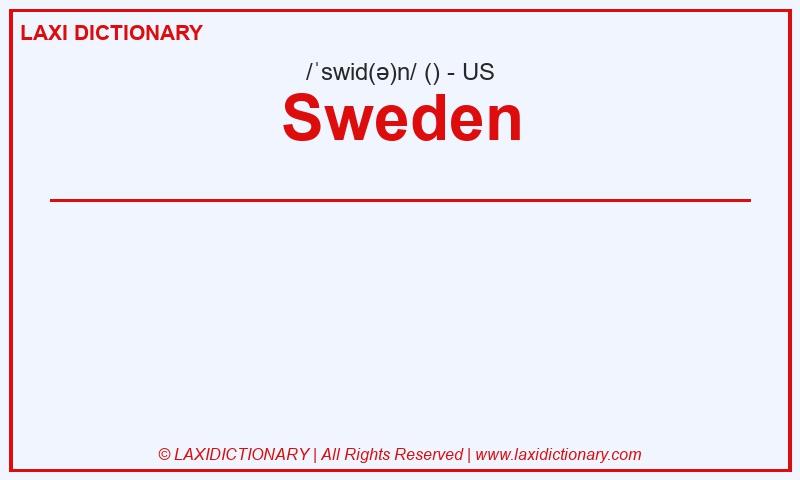 Definition Sweden in American English