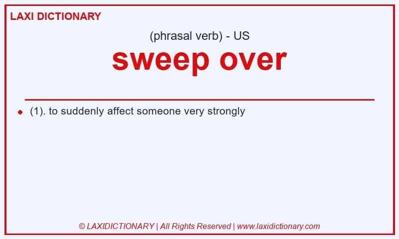 Definition sweep over in American English