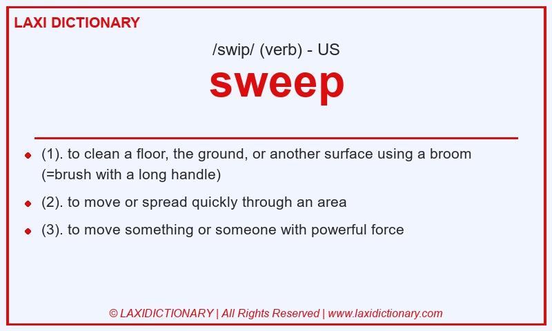 Definition sweep in American English