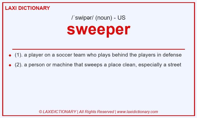 Definition sweeper in American English