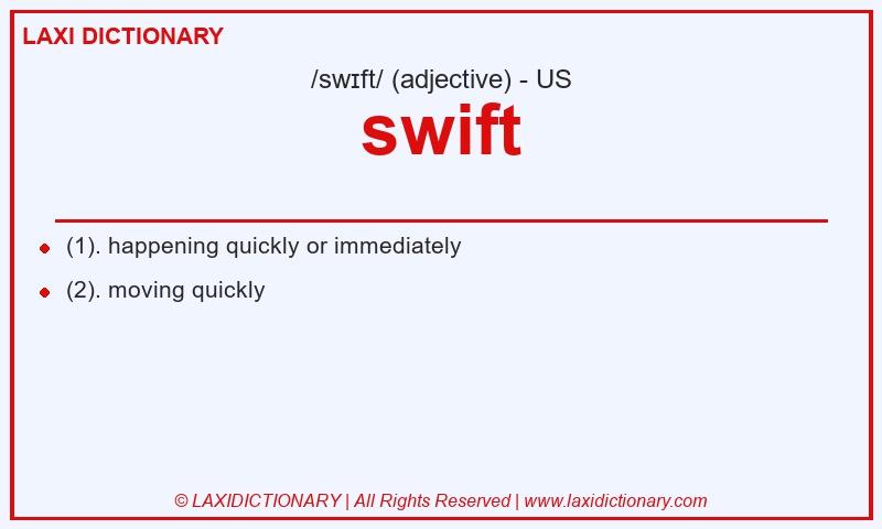 Definition swift in American English