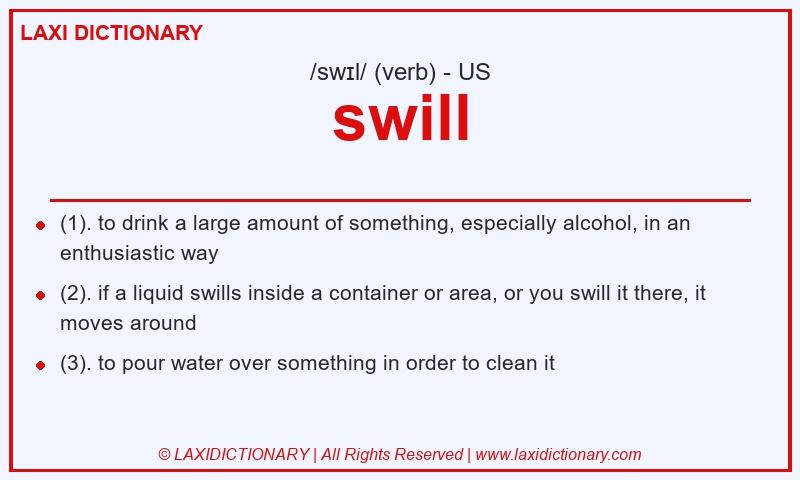 Definition swill in American English