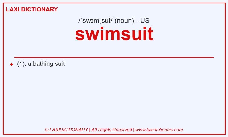Definition swimsuit in American English