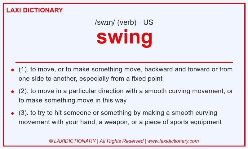 Definition swing in American English