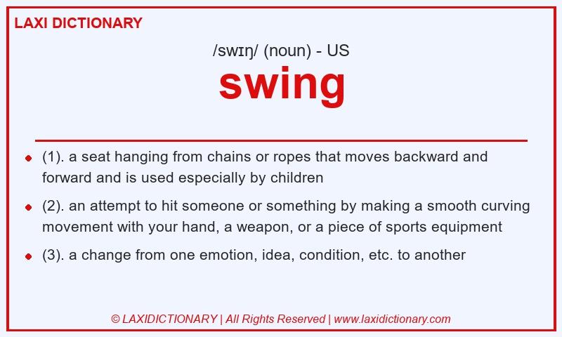 Definition swing in American English