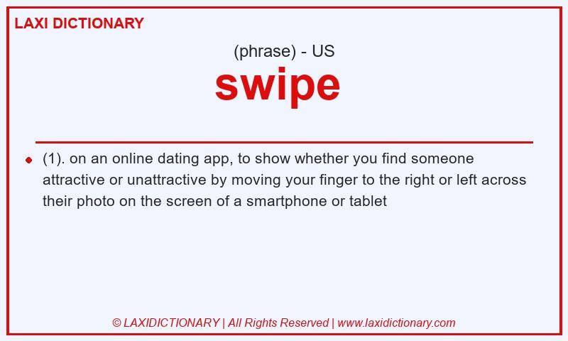 Definition swipe in American English