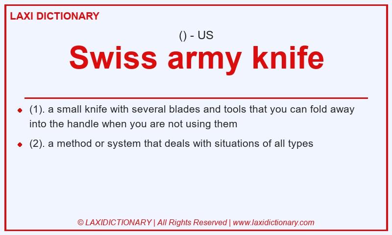Definition Swiss army knife in American English