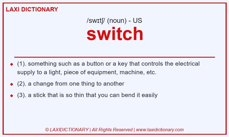 Definition switch in American English
